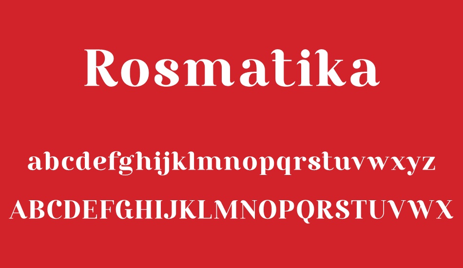 rosmatika font