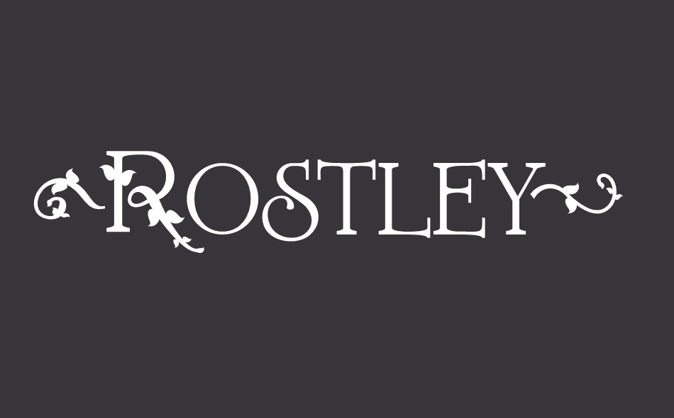 Rostley font big