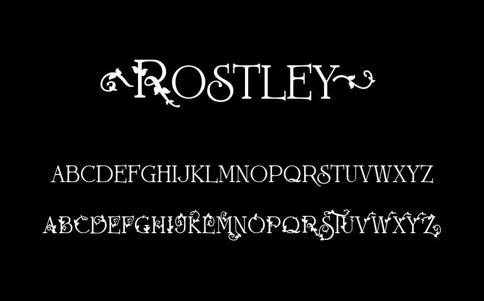 Rostley font
