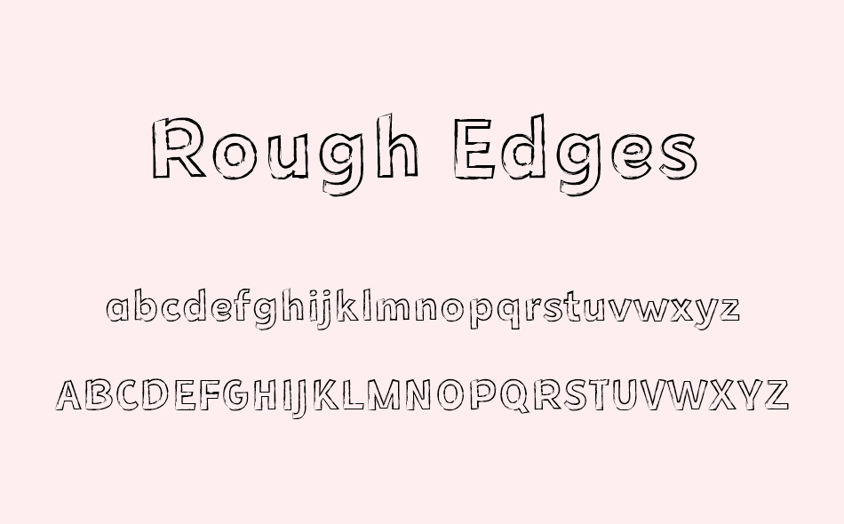 Rough Edges font