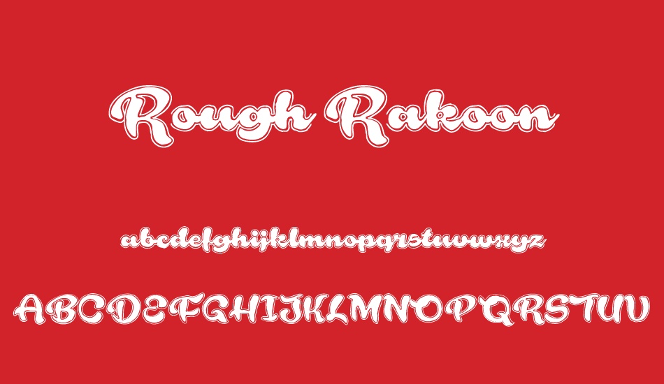 rough-rakoon-personal-use font