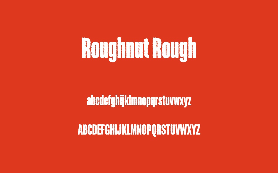 Roughnut Rough font