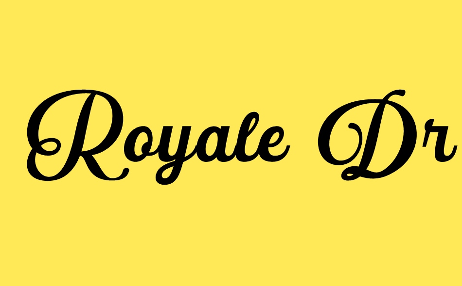 Royale Dreams font big