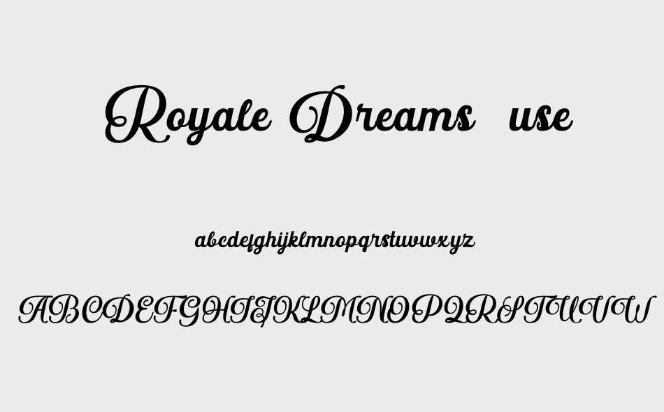 Royale Dreams font