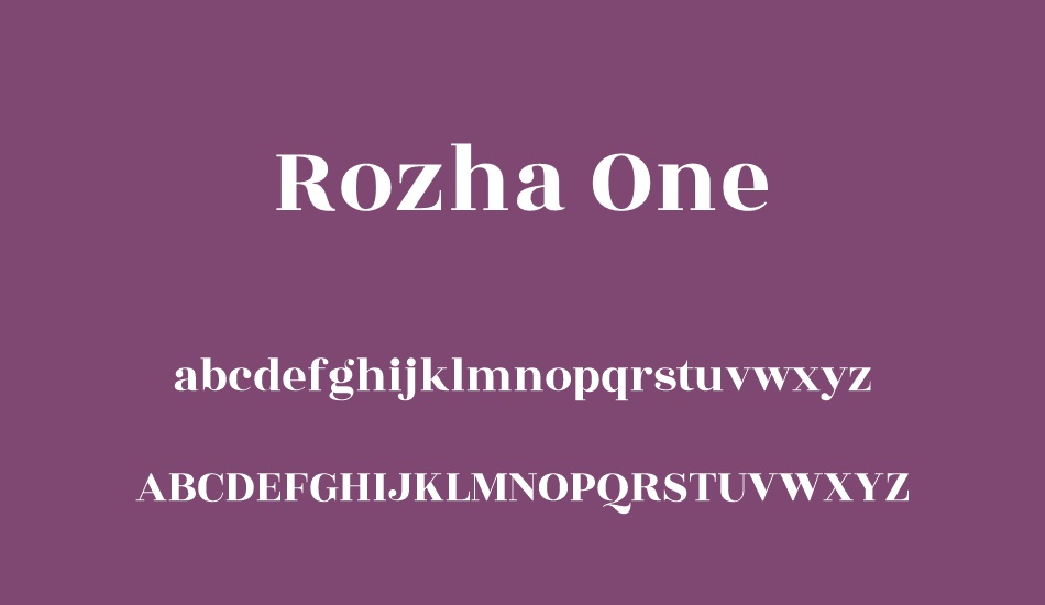 rozha-one font