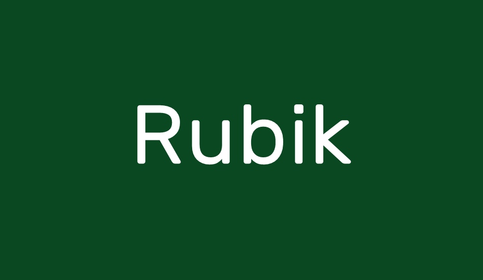 rubik font big