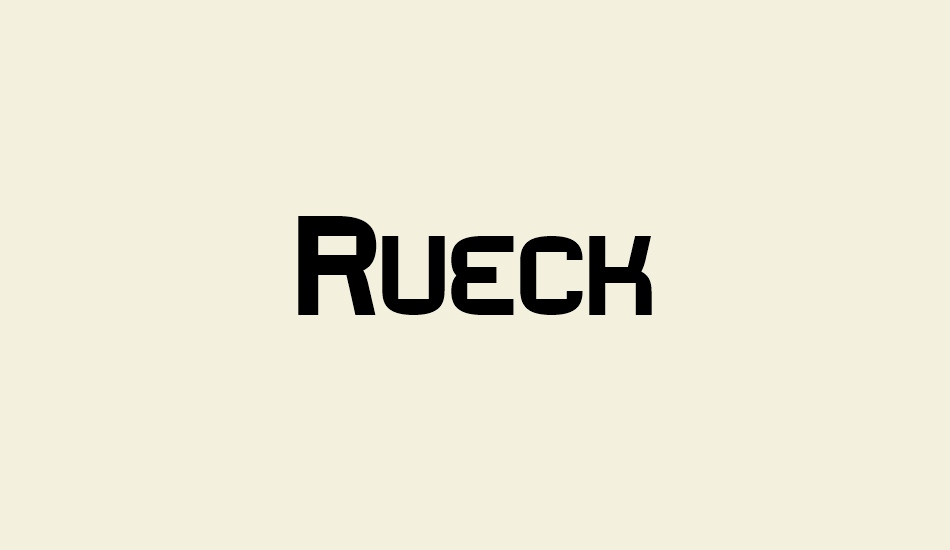 rueck font big