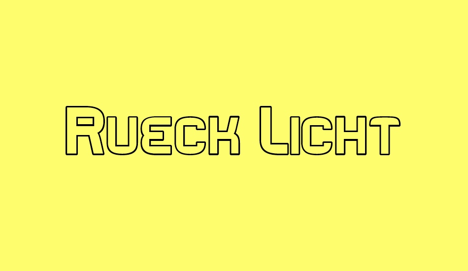 rueck-licht font big