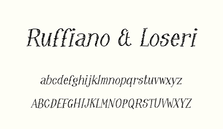 ruffiano-&-loseri font