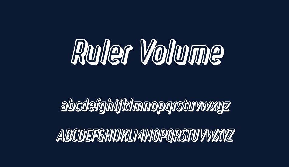 ruler-volume font