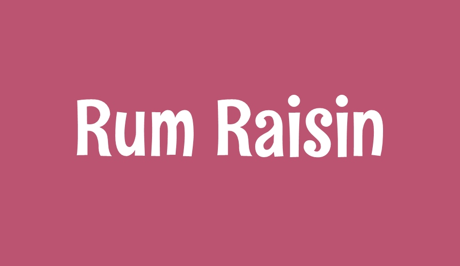 rum-raisin font big