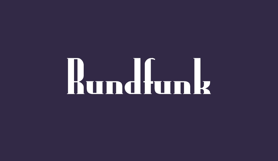 rundfunk font big