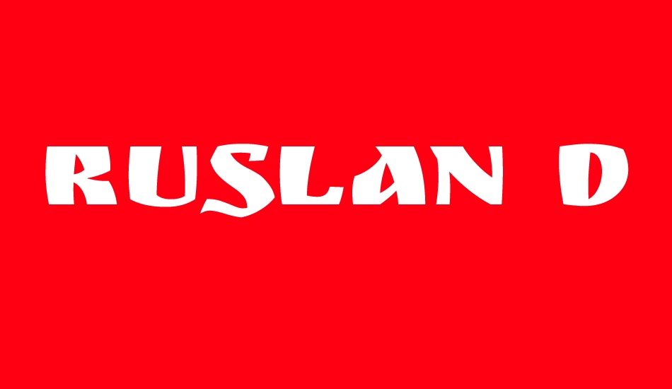 ruslan-display font big