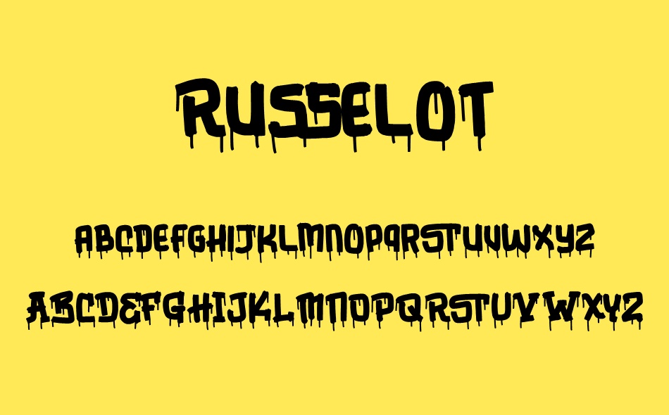 Russelot font