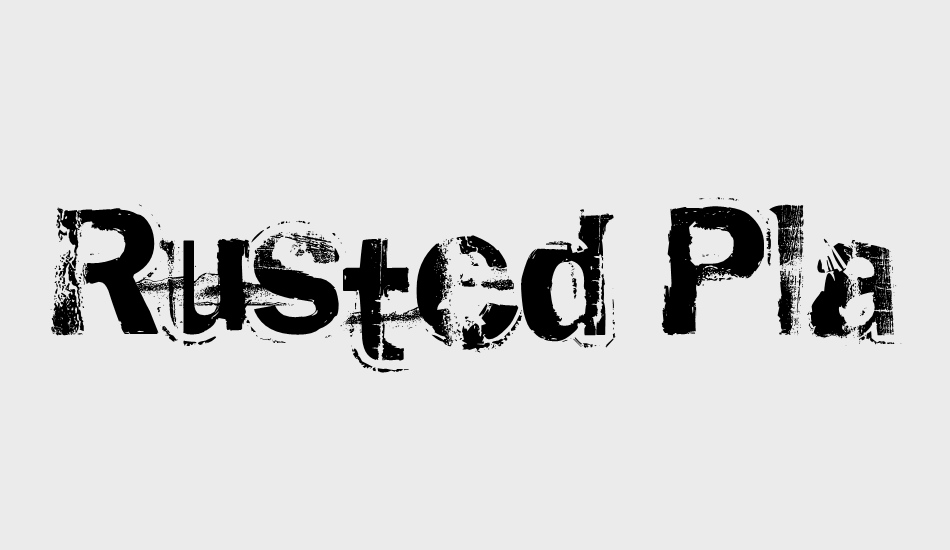 rusted-plastic font big