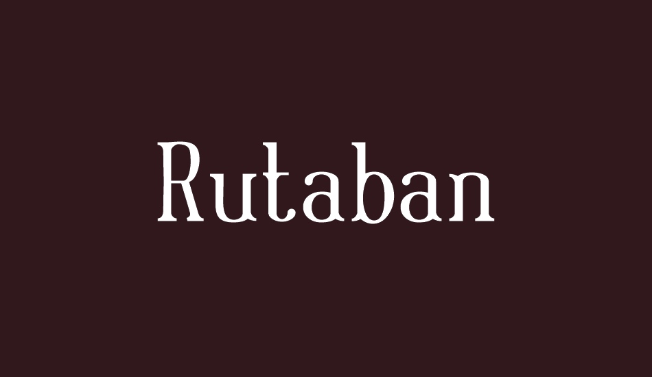 rutaban font big