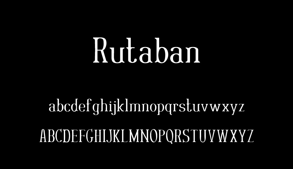 rutaban font