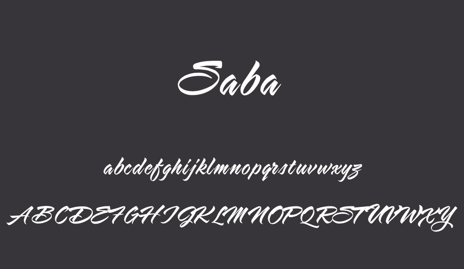 saba font