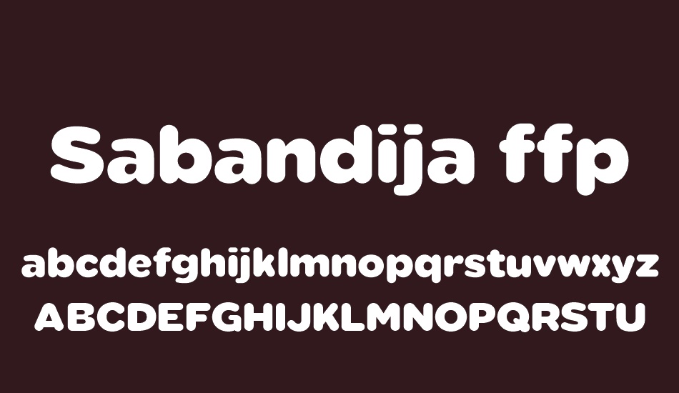 sabandija-ffp font