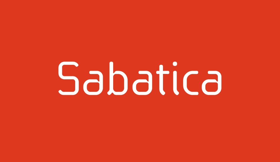 sabatica-regular font big