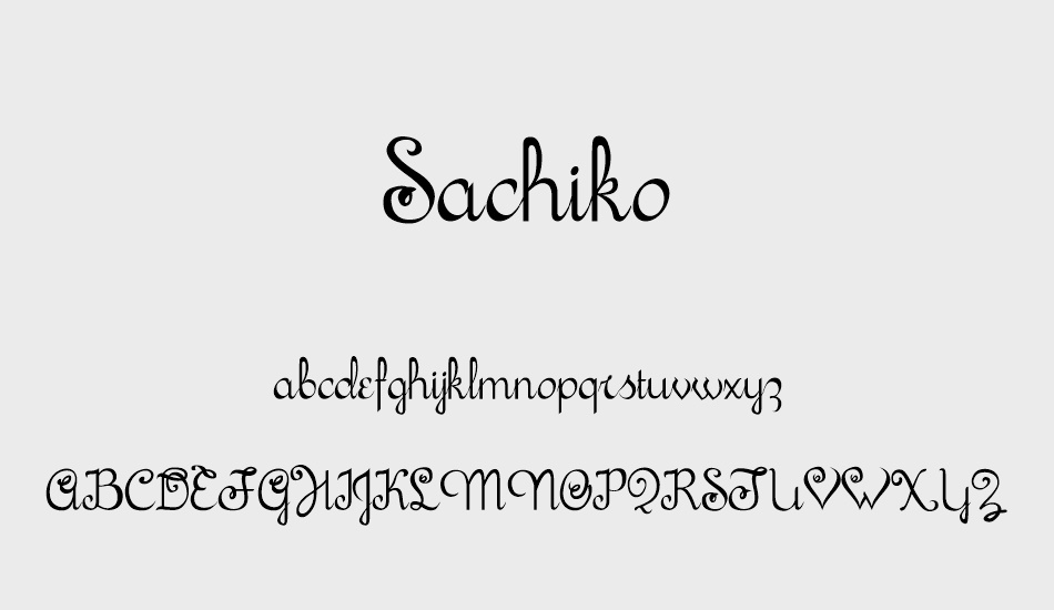 sachiko font