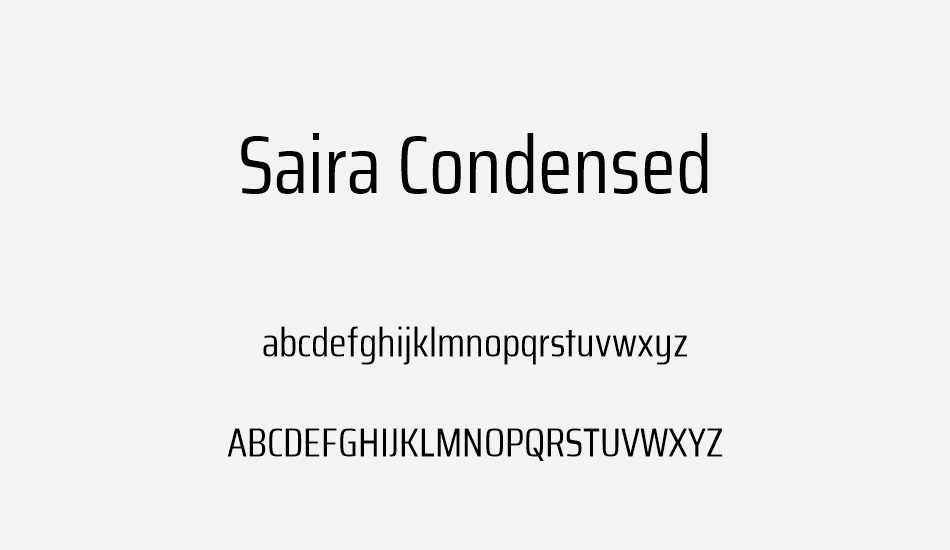 saira-condensed font