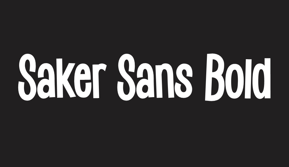 saker-sans-bold-personal-use font big