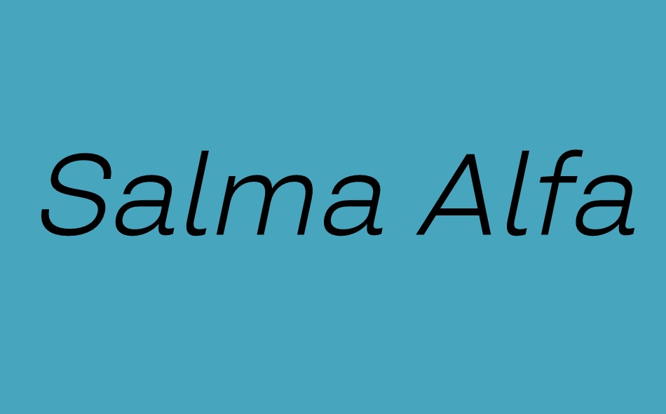 Salma Alfasans font big