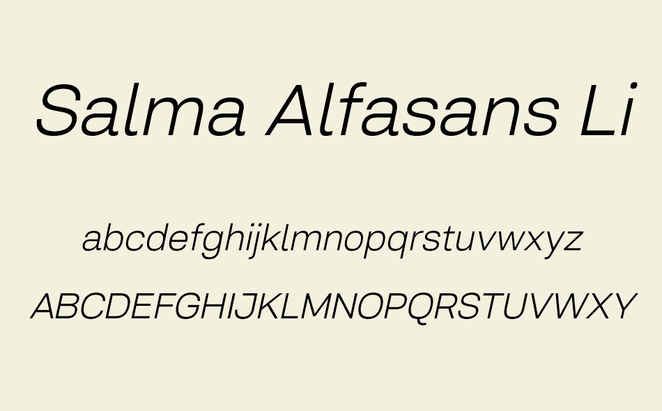 Salma Alfasans font