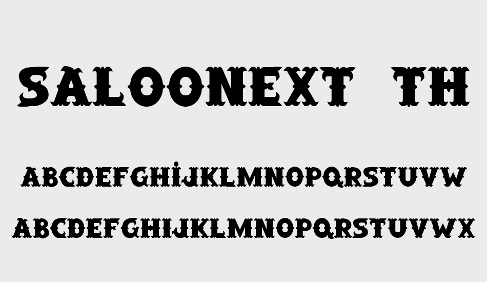 saloonext-th font