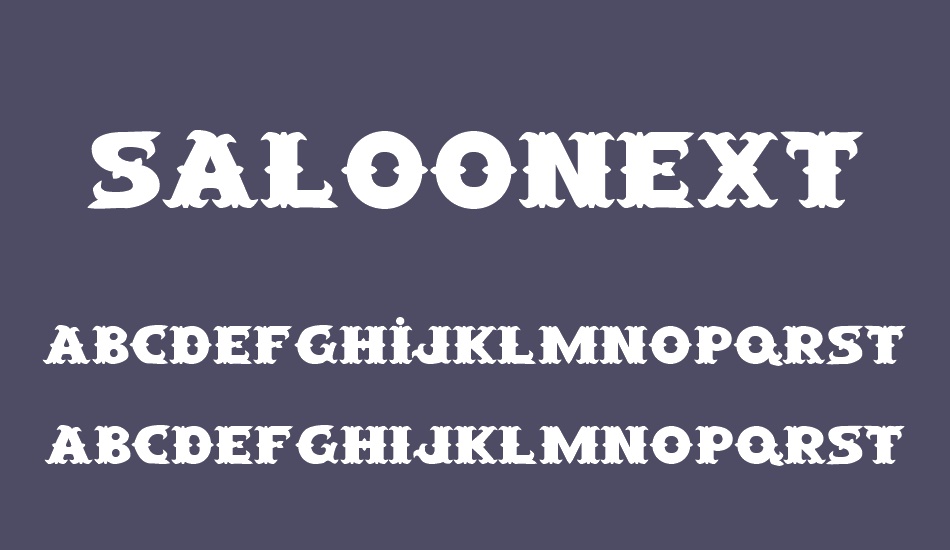 saloonext font