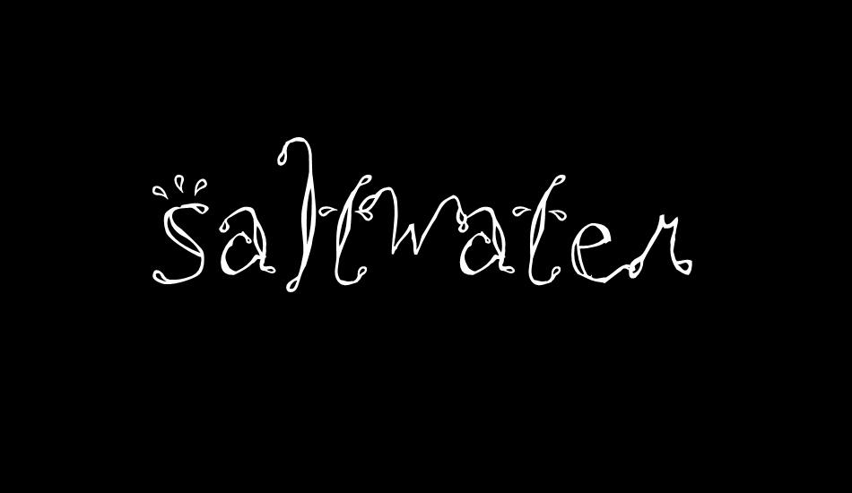 saltwater font big