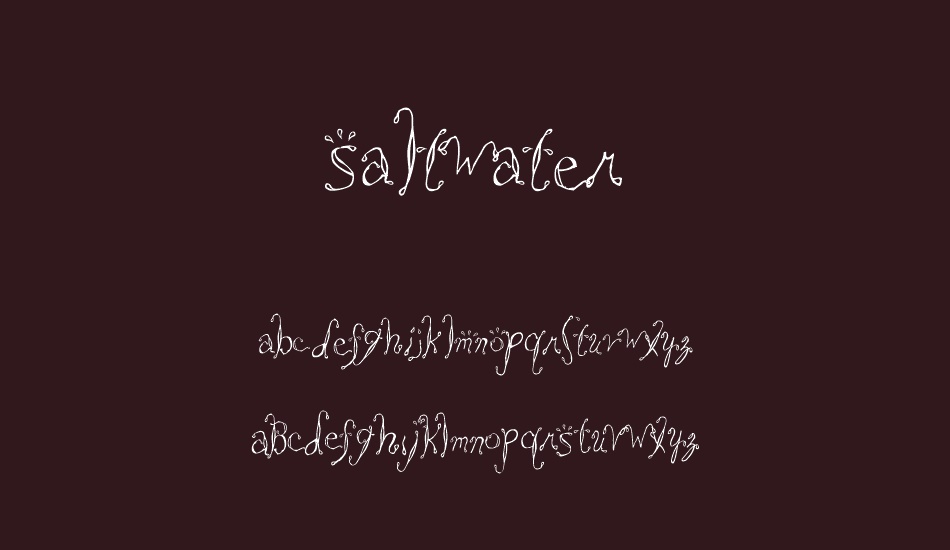 saltwater font