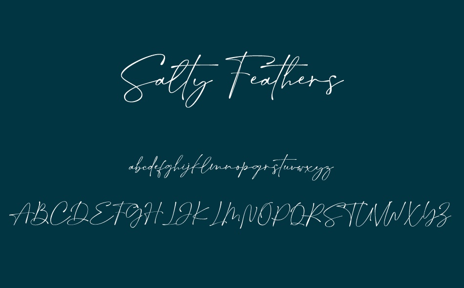 Salty Feathers font