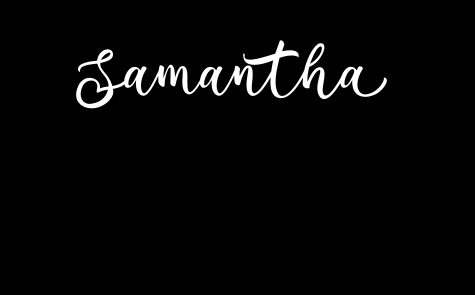 Samantha font big