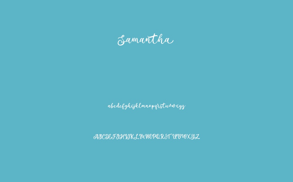 Samantha font