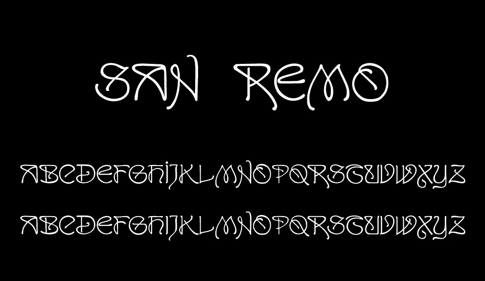 san-remo font