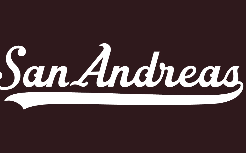 San Andreas font big