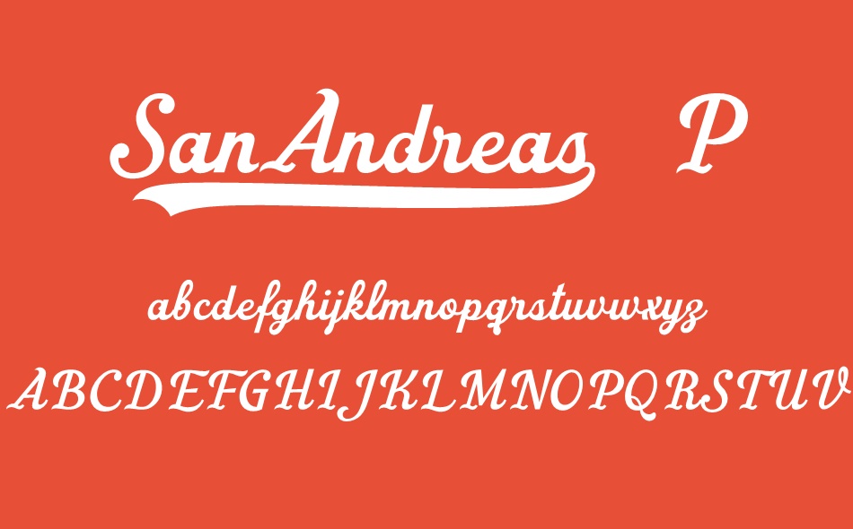 San Andreas font