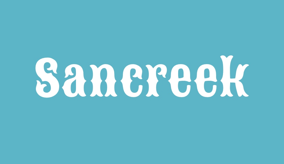 sancreek font big