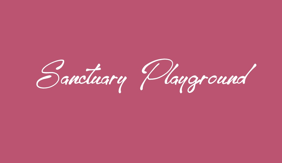 sanctuary-playground font big