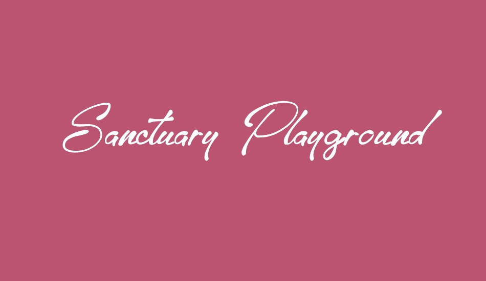 sanctuary-playground font big