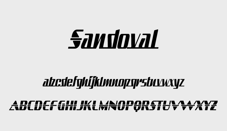 sandoval font