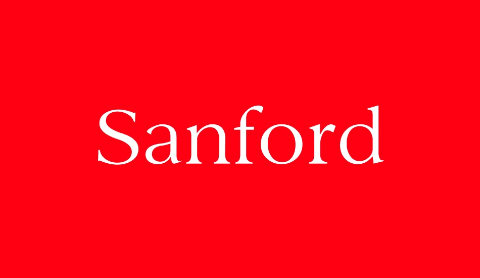 sanford font big