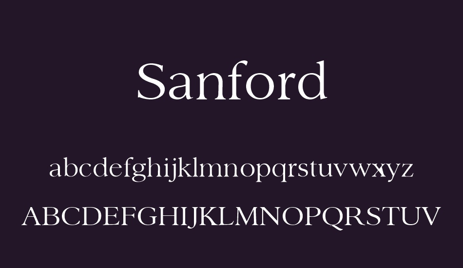 sanford font