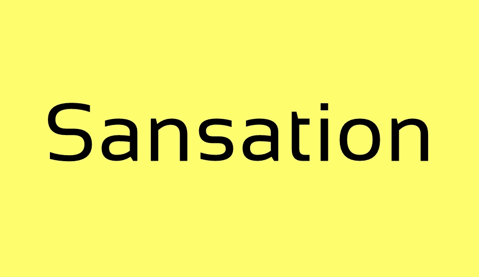 sansation font big