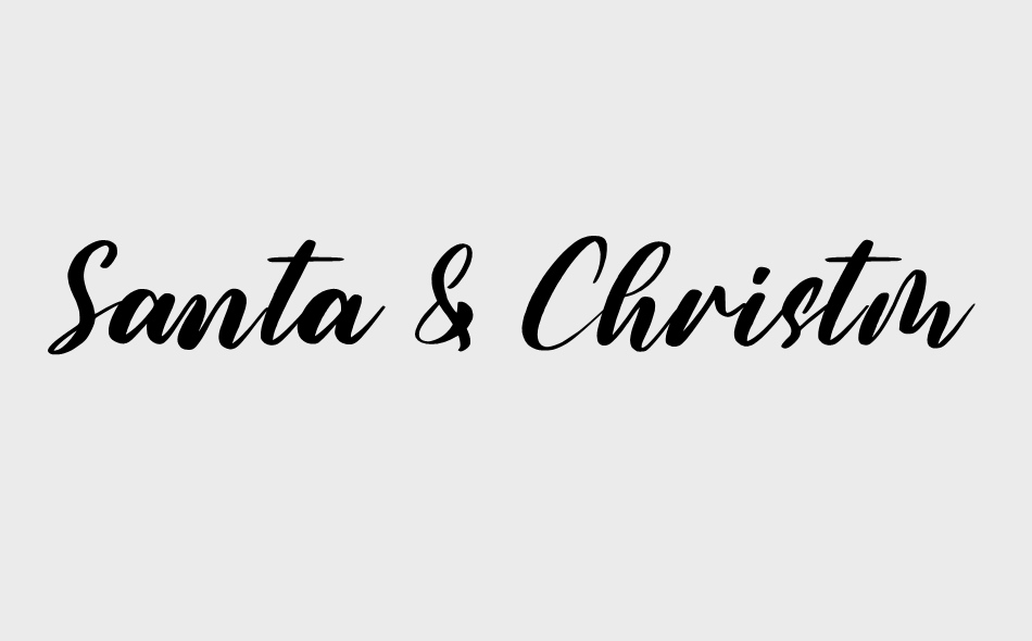 Santa & Christmas font big