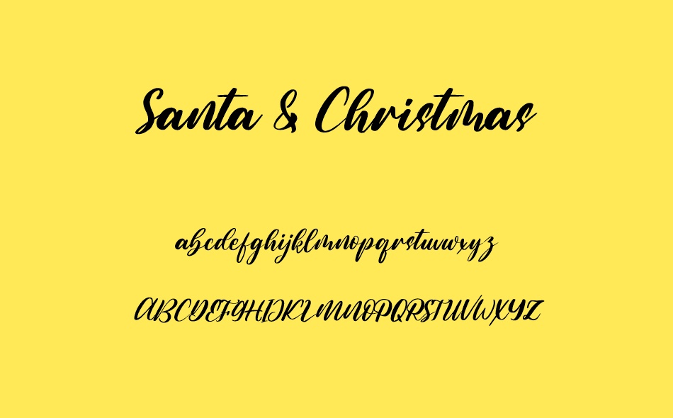 Santa & Christmas font