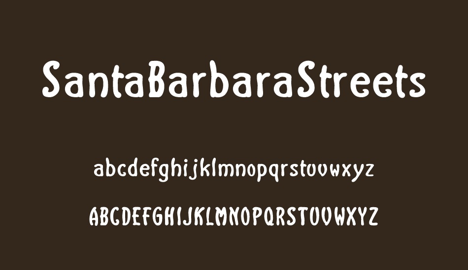 santabarbarastreets font