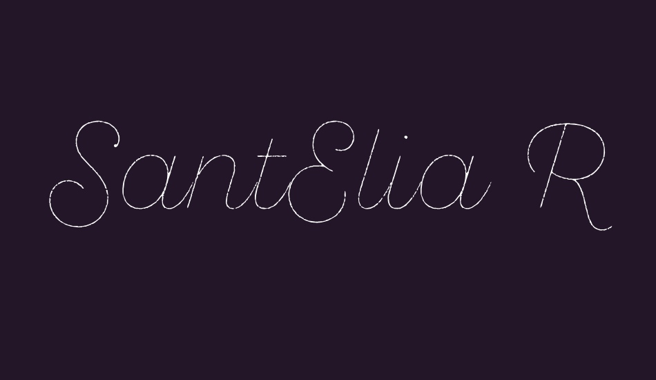 santelia-rough-line font big